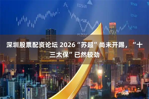 深圳股票配资论坛 2026“苏超”尚未开踢,“十三太保”已然较劲